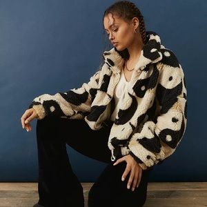 Urban Outfitters Olivia Yin Yang Sherpa Jacket